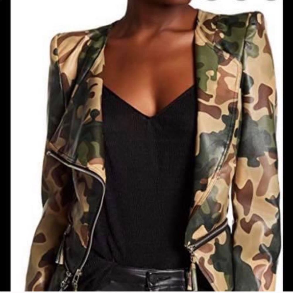TOV vegan leather camp moto jacket - Picture 4 of 7